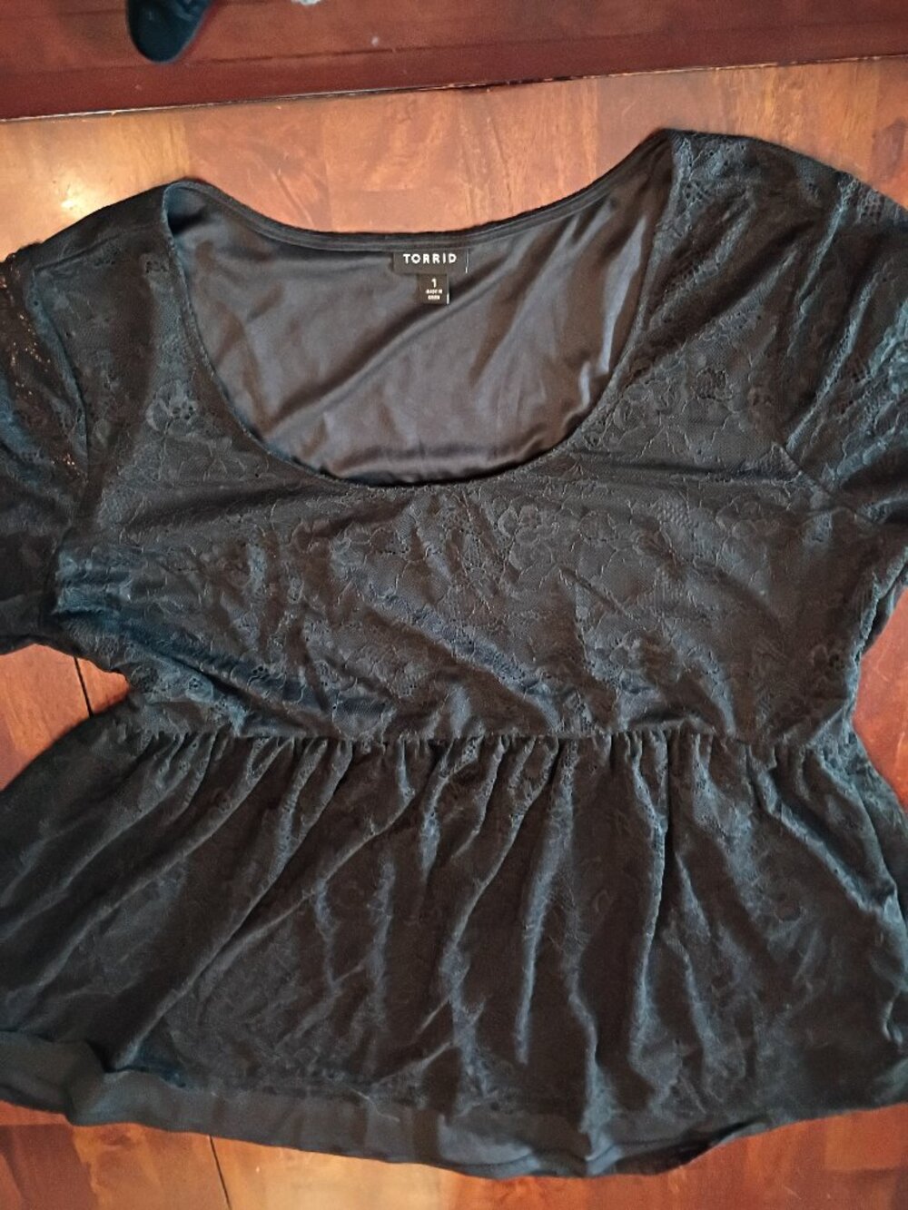 Torrid Long Sleeve Babydoll Top